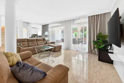 Living area with direct terrace access